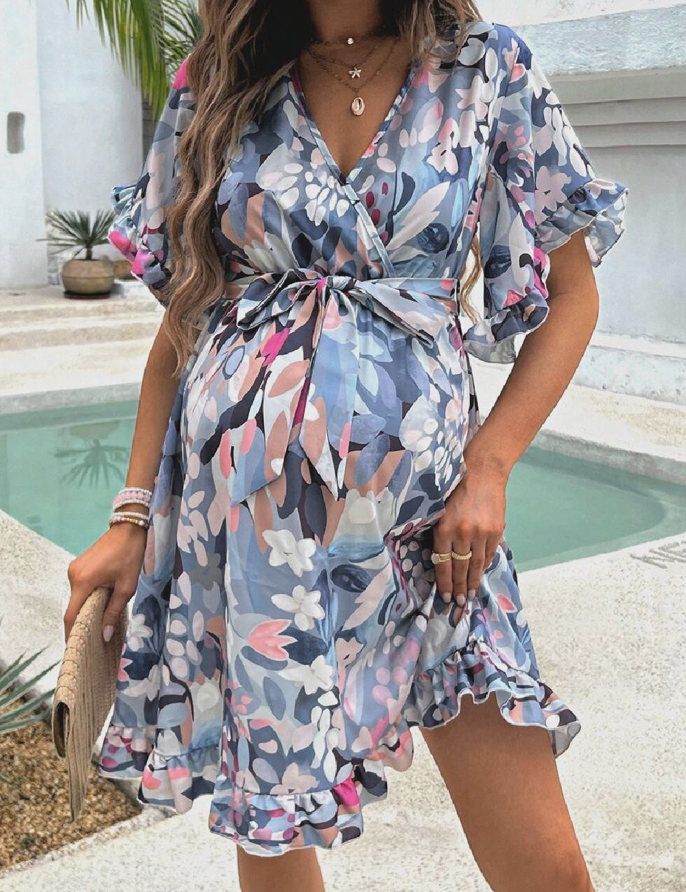 Rochie scurta SHEIN Maternity, mix culori - 1 | YEO