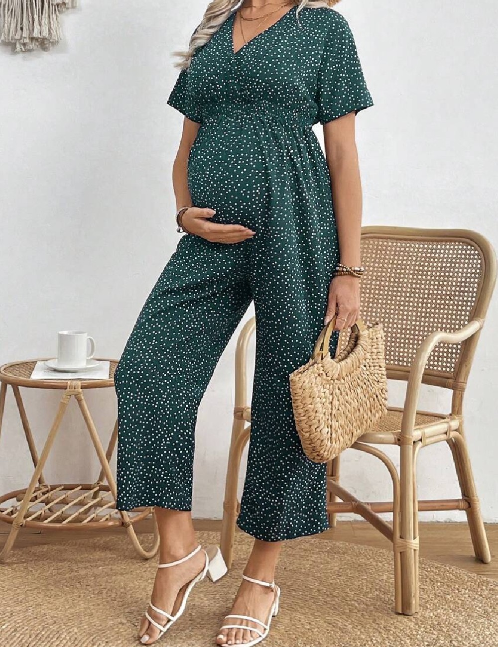 Salopeta SHEIN Maternity, verde - 1 | YEO
