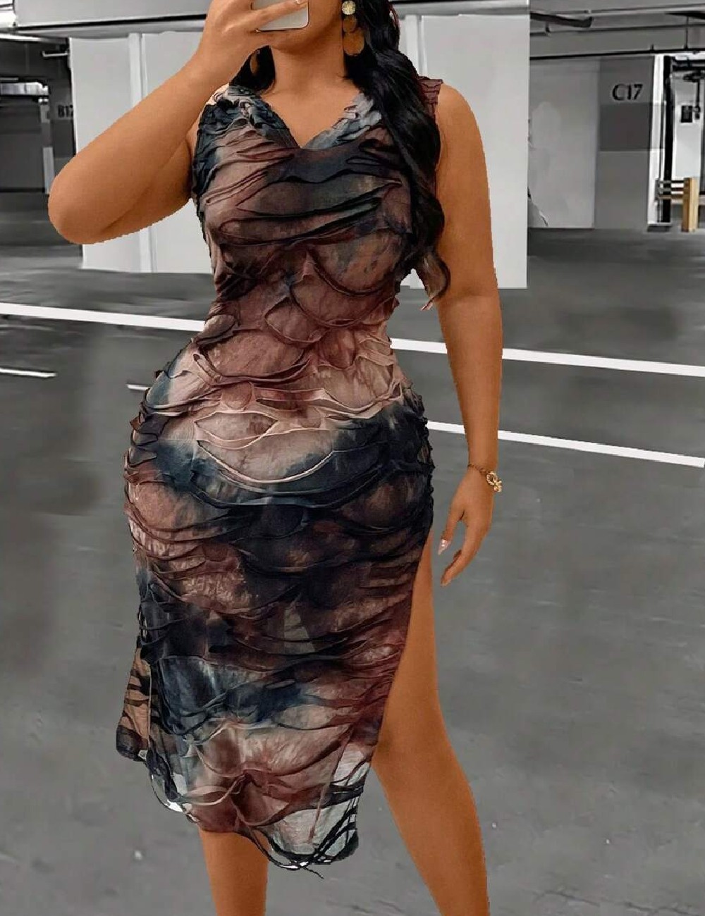 Rochie medie SHEIN CURVE, mix culori - 1 | YEO
