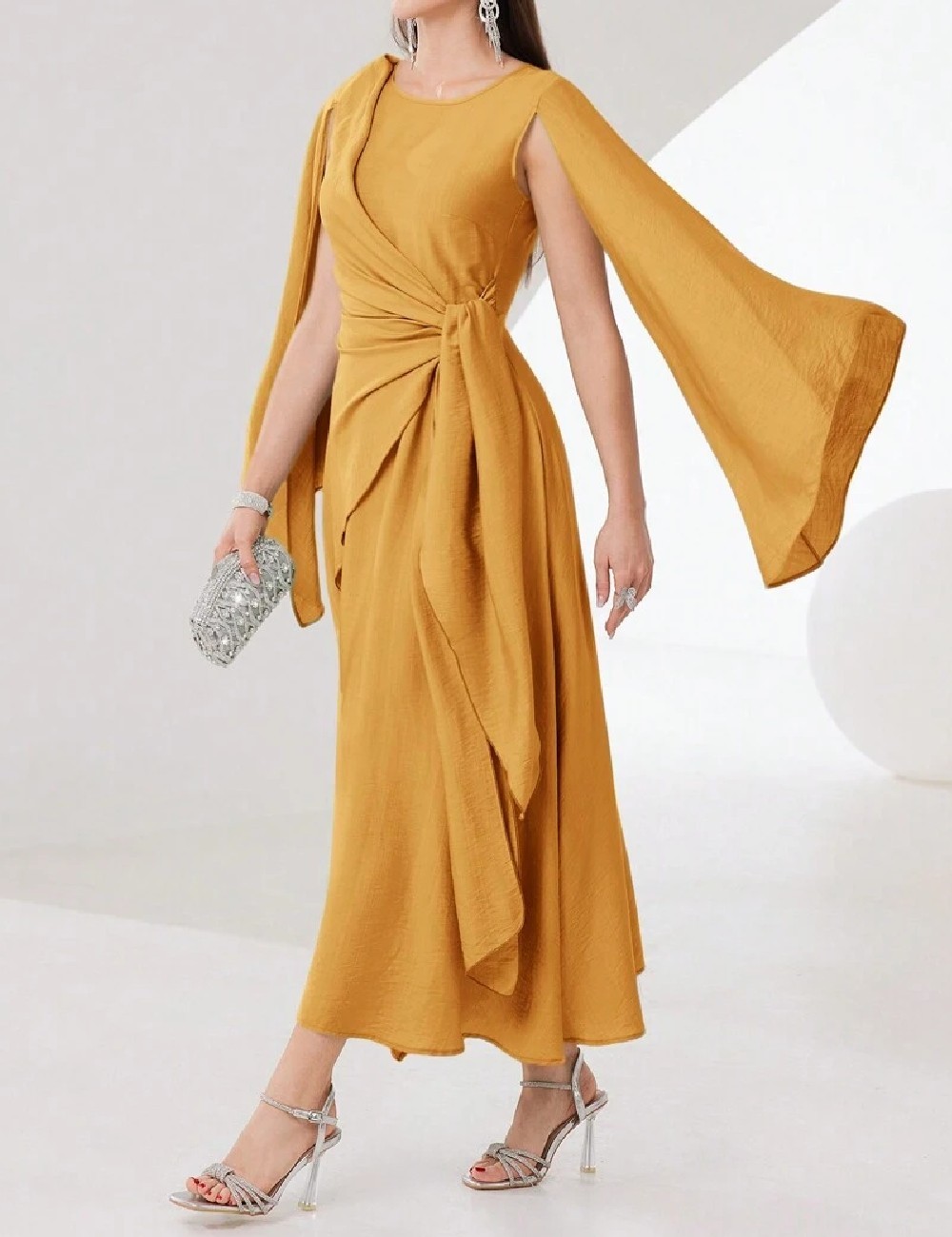 Rochie medie SHEIN, galben - 1 | YEO