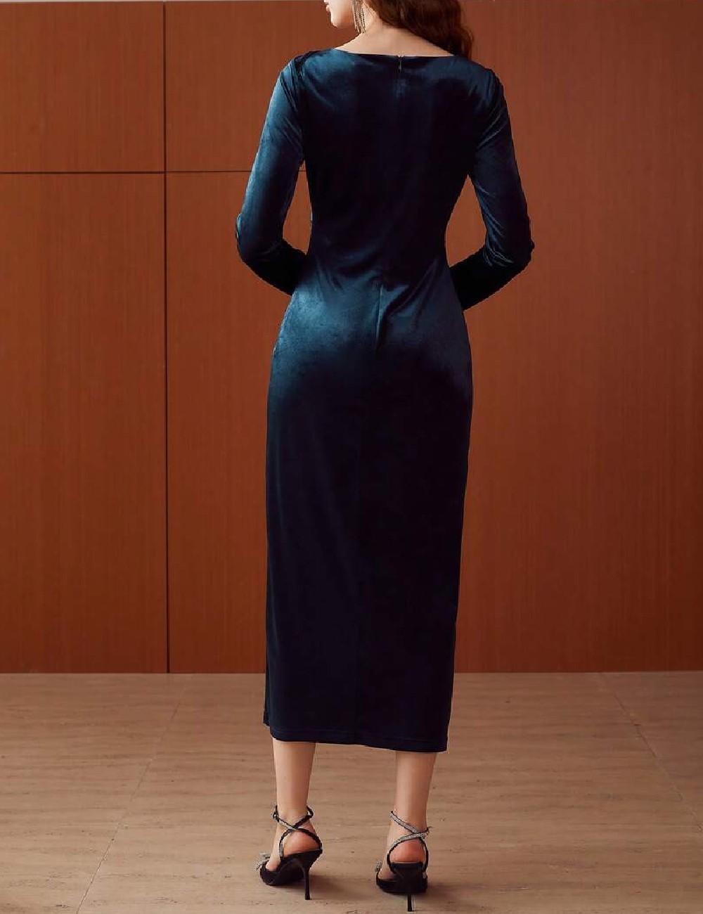 Rochie medie MOTF, albastru - 1 | YEO