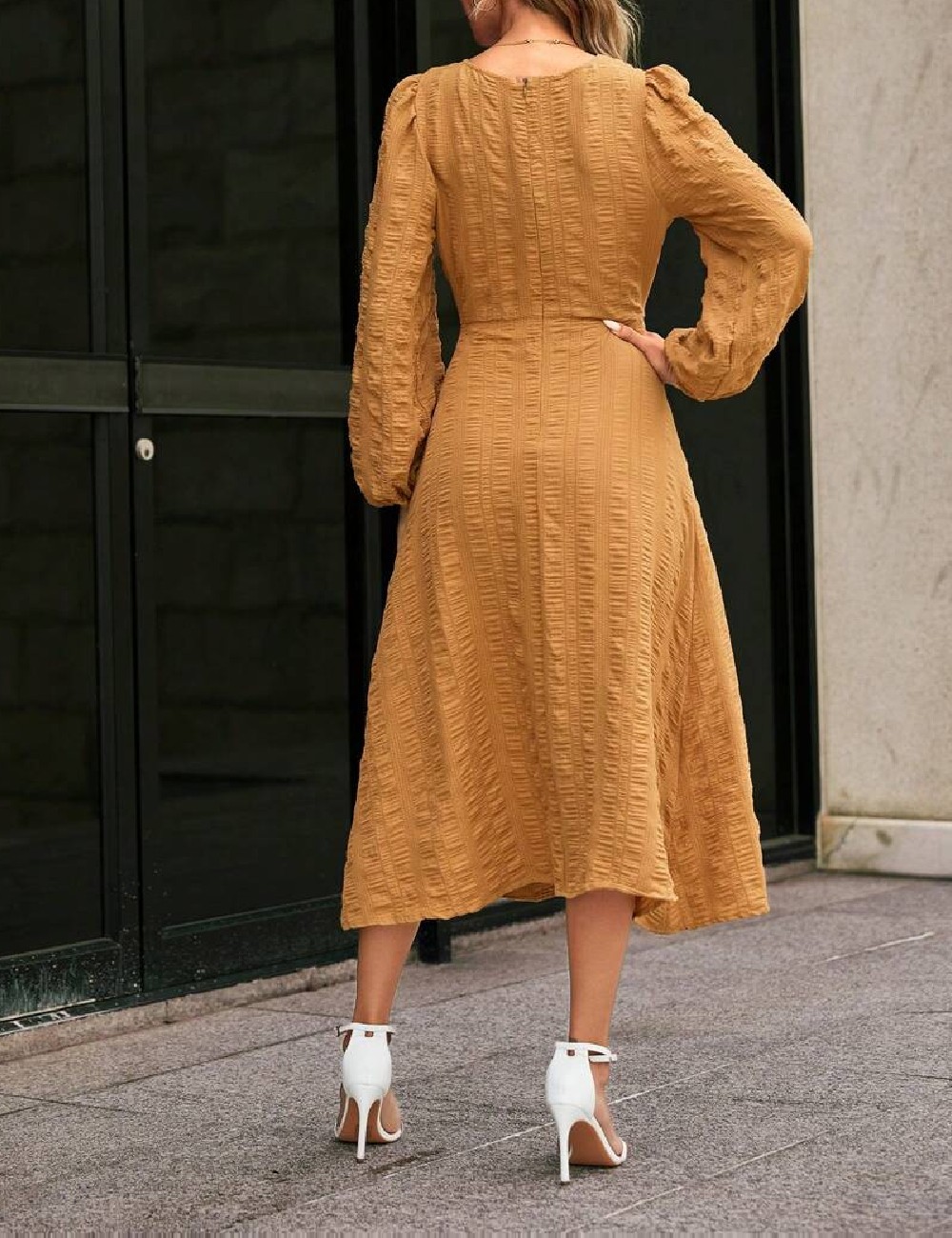 Rochie medie SHEIN, maro - 1 | YEO