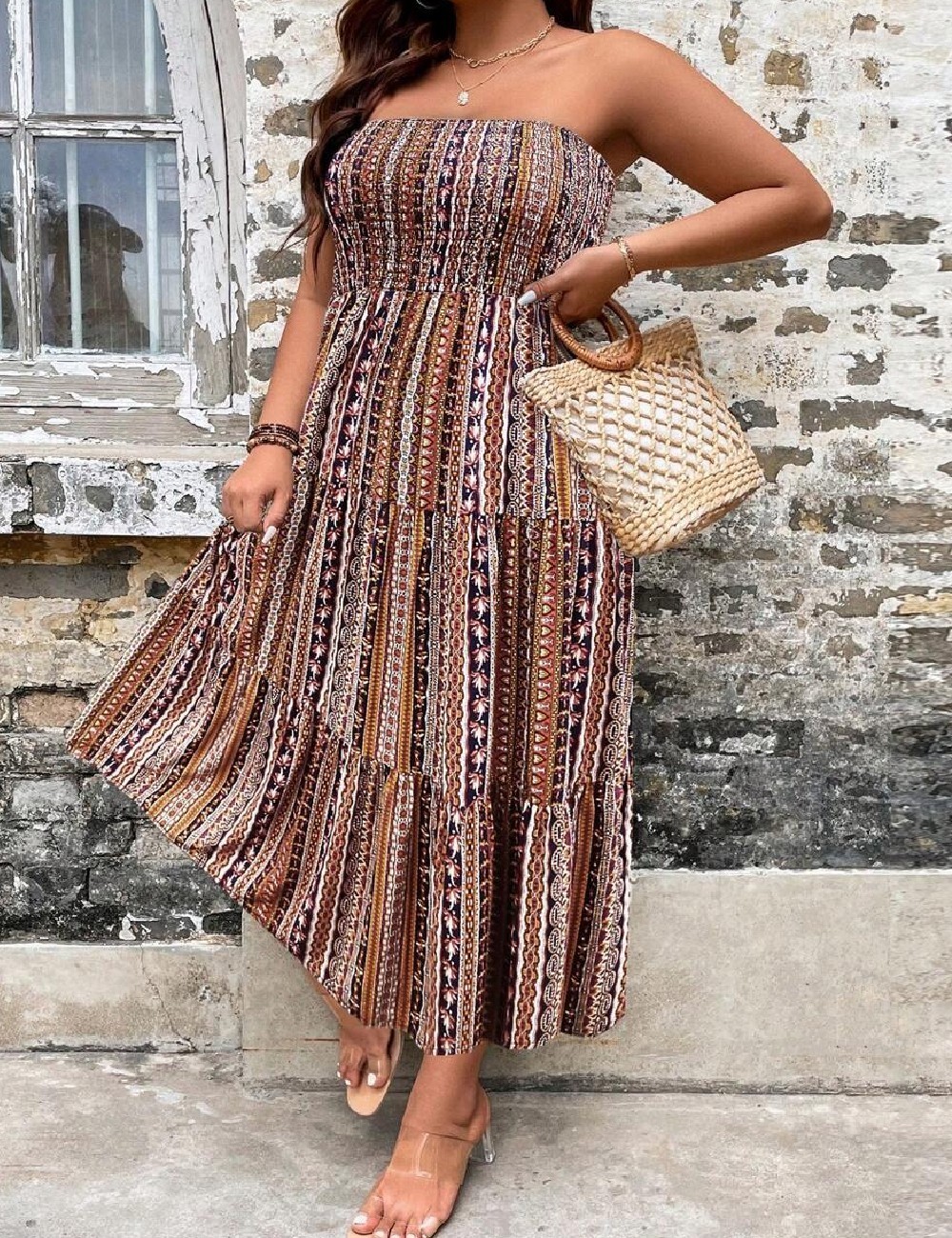 Rochie medie SHEIN CURVE, mix culori - 1 | YEO