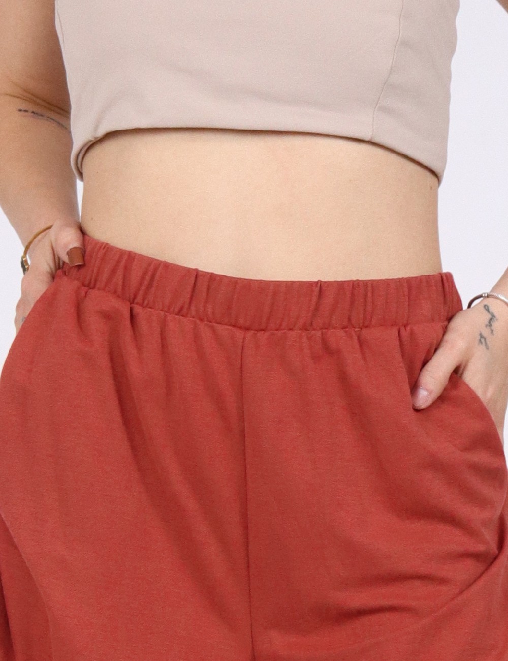 Pantaloni scurti Vero Moda, caramiziu - 1 | YEO