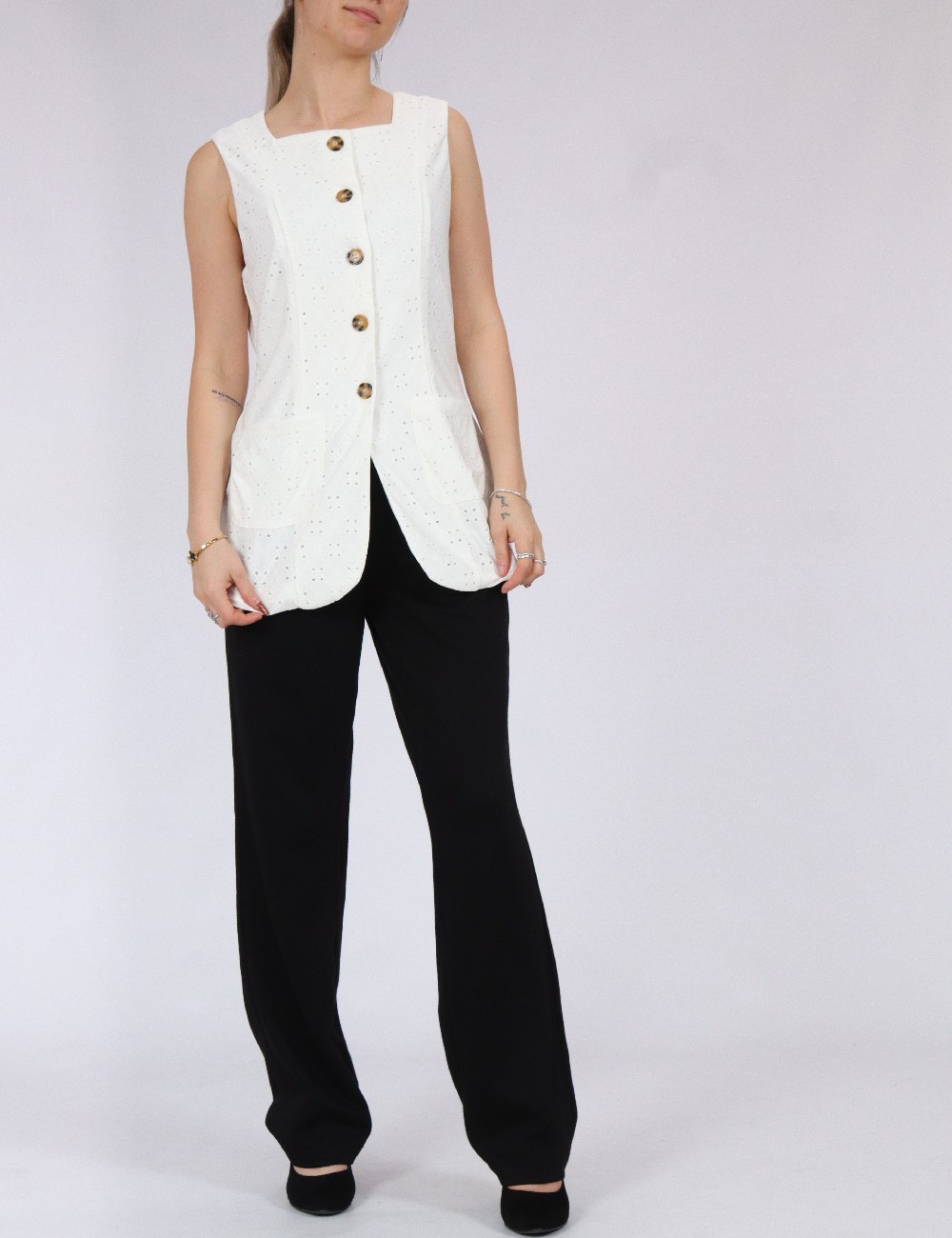 Vesta Vero Moda, alb - 1 | YEO