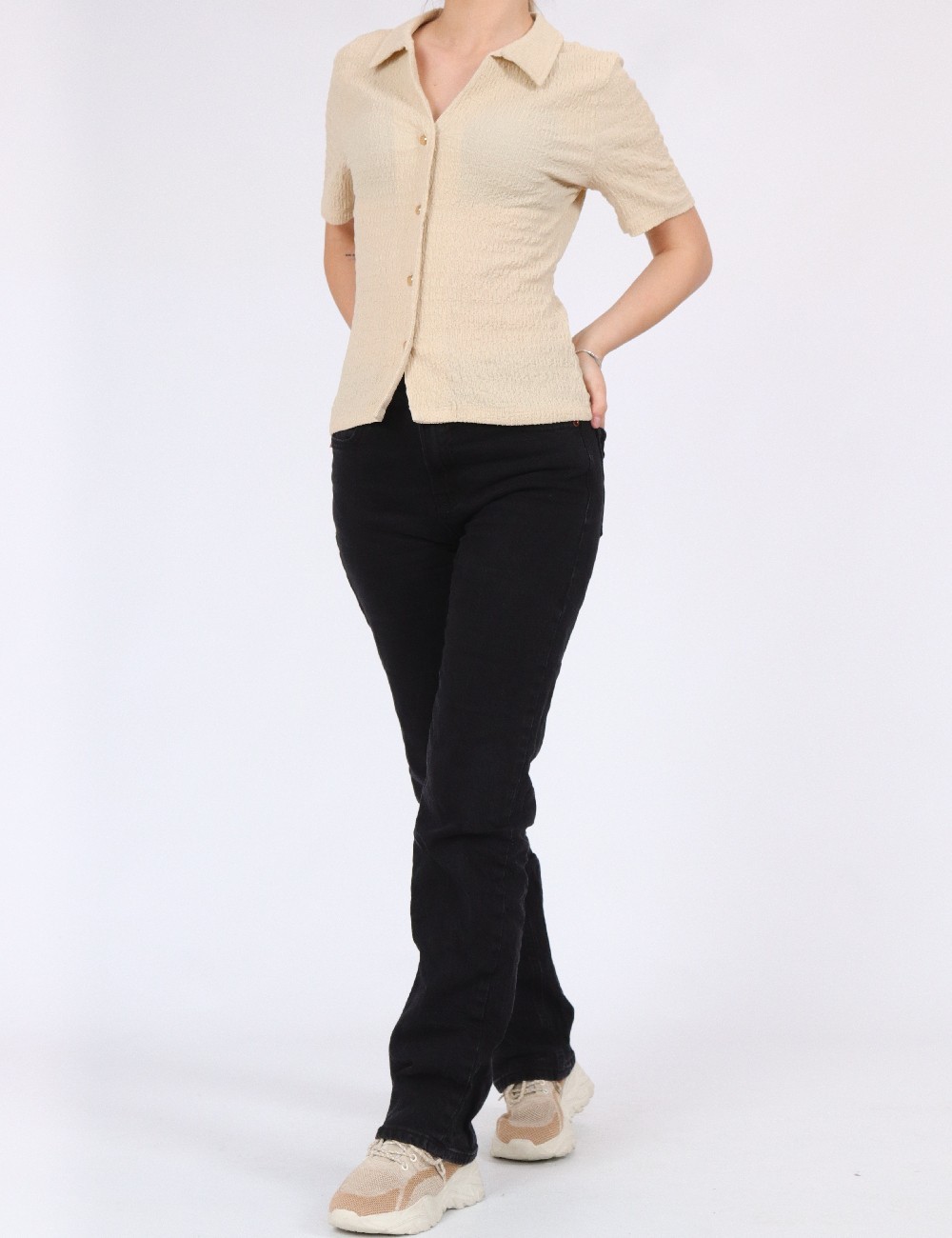 Camasa Jacqueline de Yong, crem - 1 | YEO
