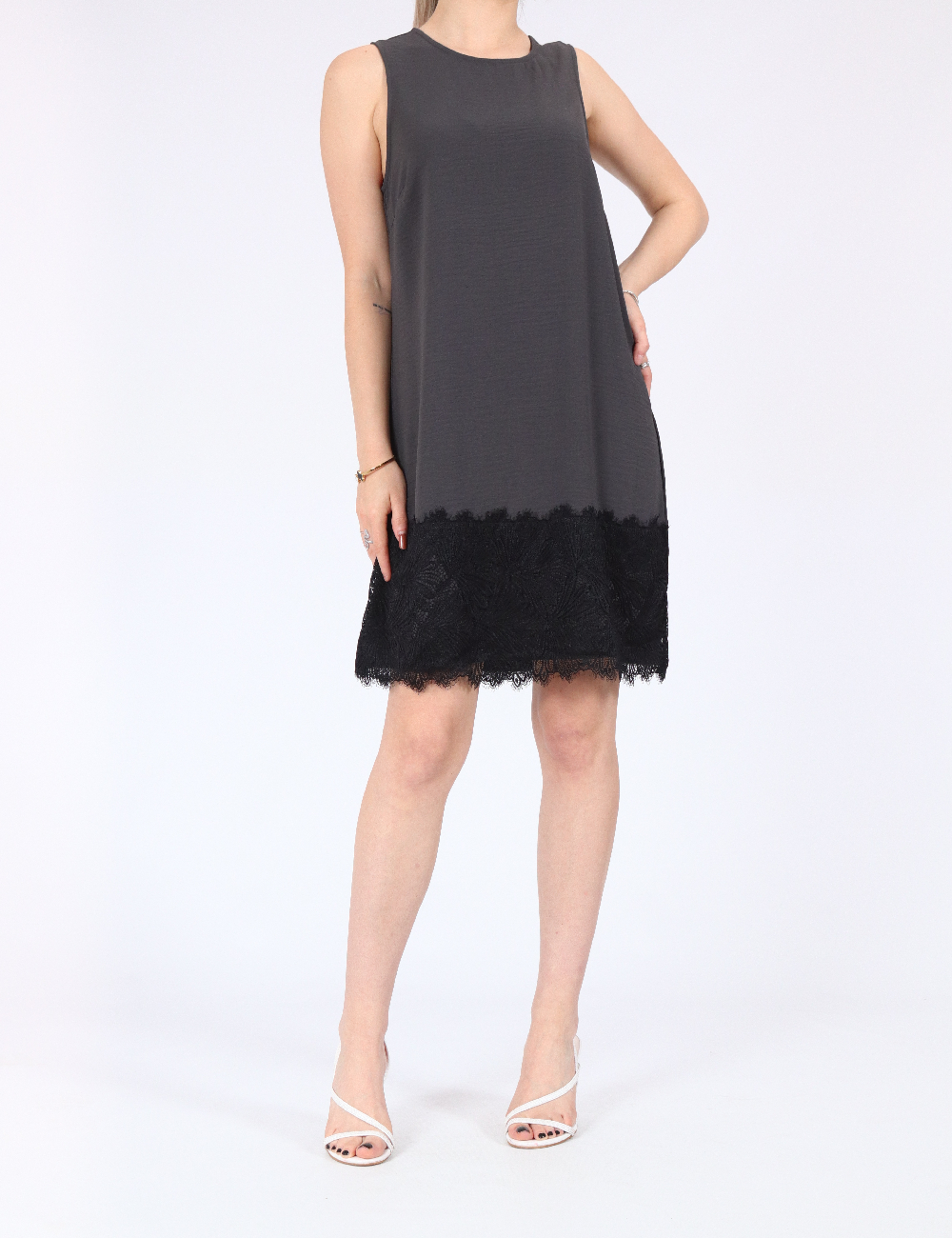 Rochie scurta Vero Moda, gri