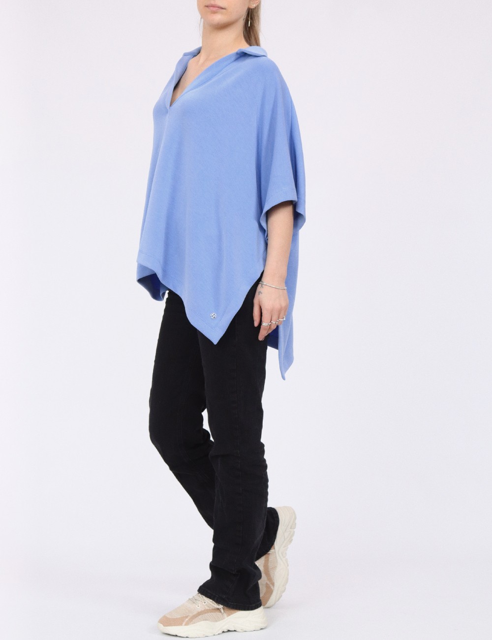 Poncho Comma, albastru - 1 | YEO