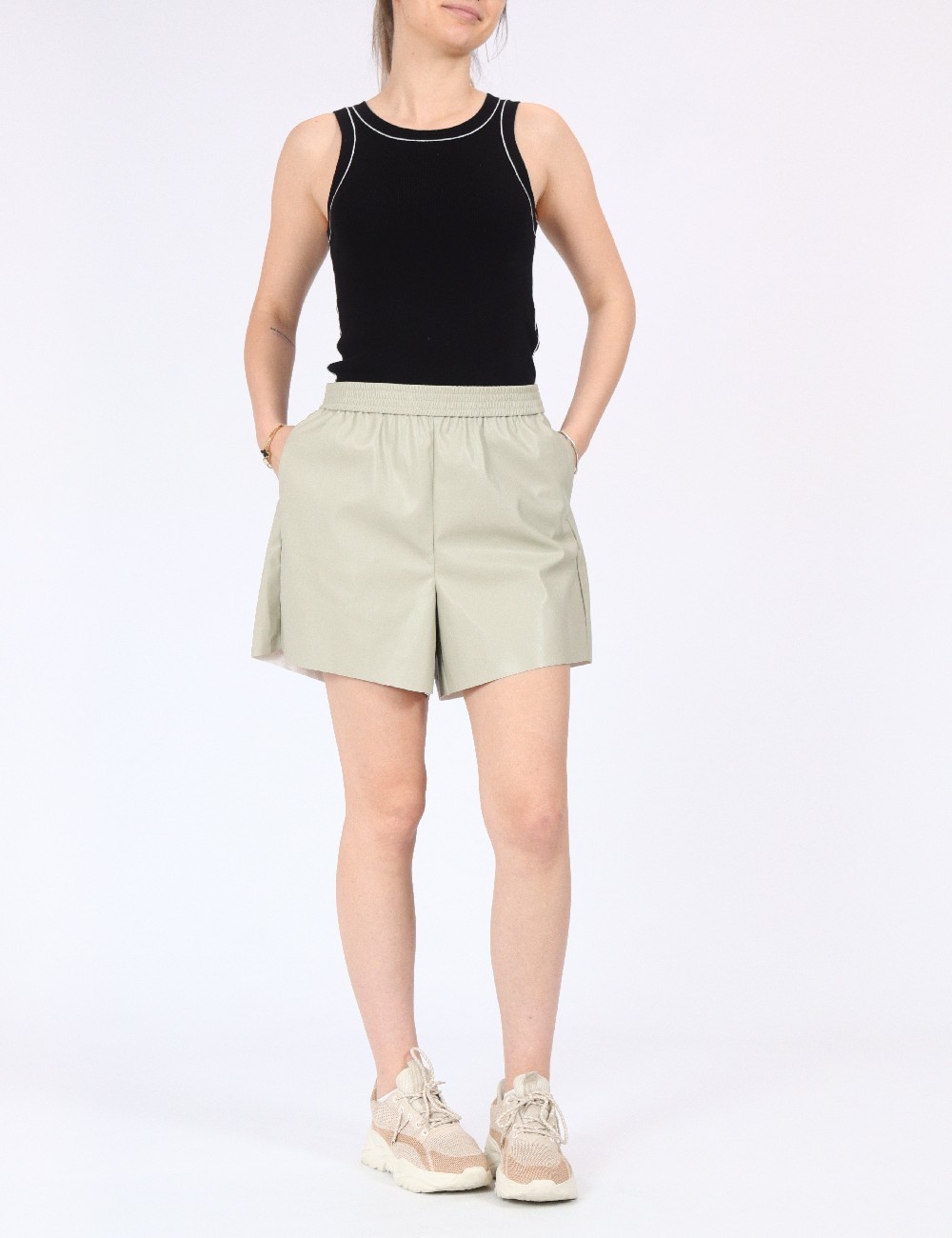 Pantaloni scurti Vero Moda, bej - 1 | YEO