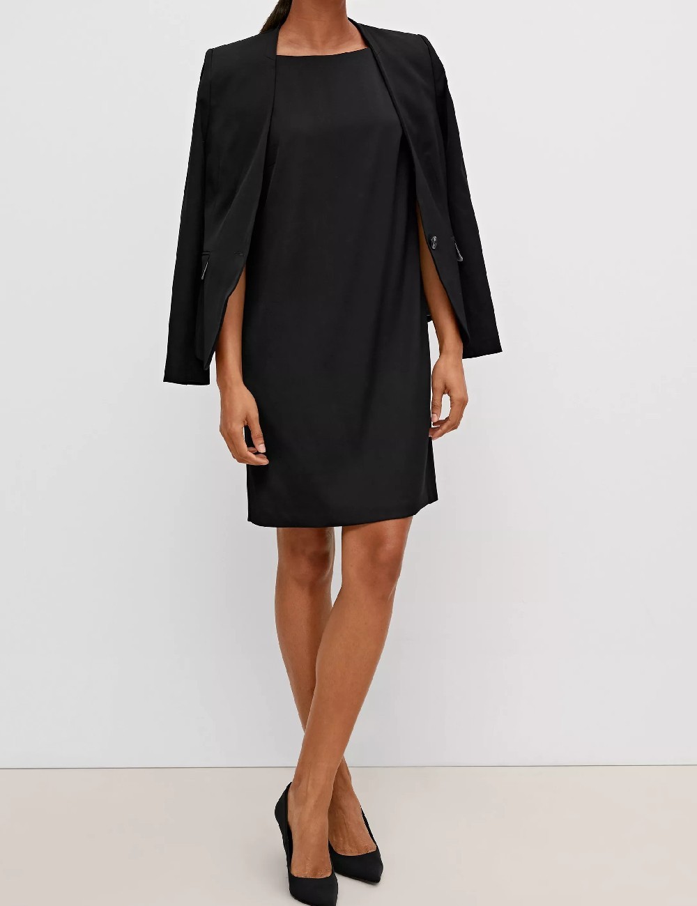 Rochie scurta Comma, negru - 1 | YEO