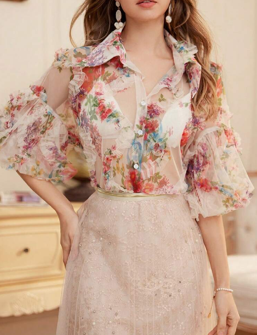 Camasa SHEIN, floral print