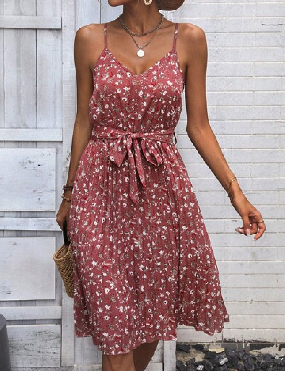 Rochie scurta SHEIN, roz pudra inchis