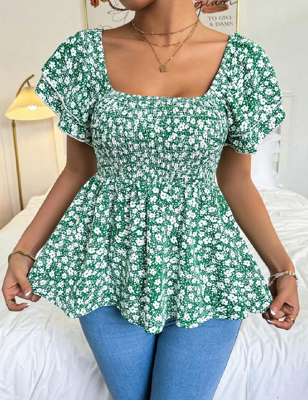 Bluza SHEIN, verde