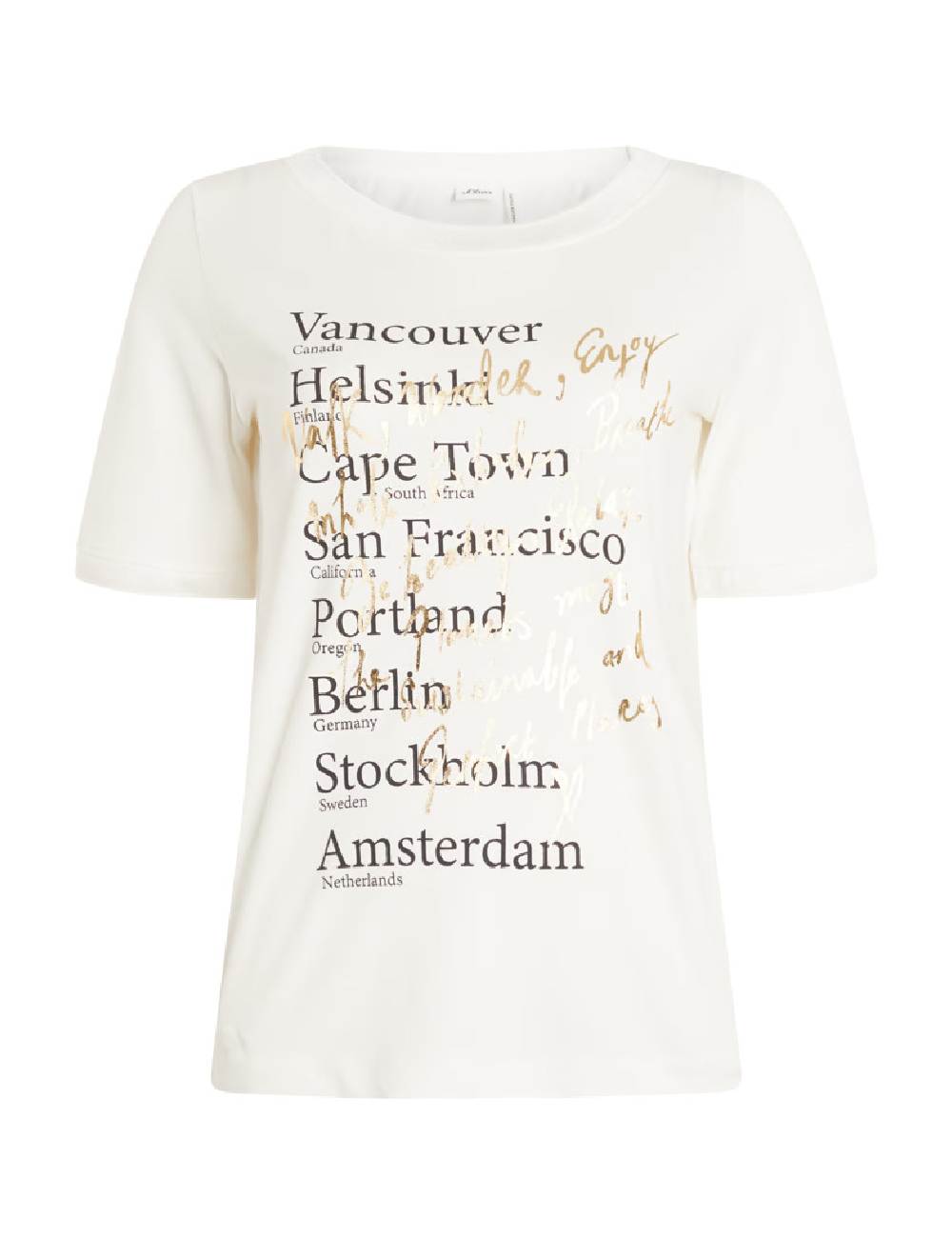 Tricou s.Oliver, alb