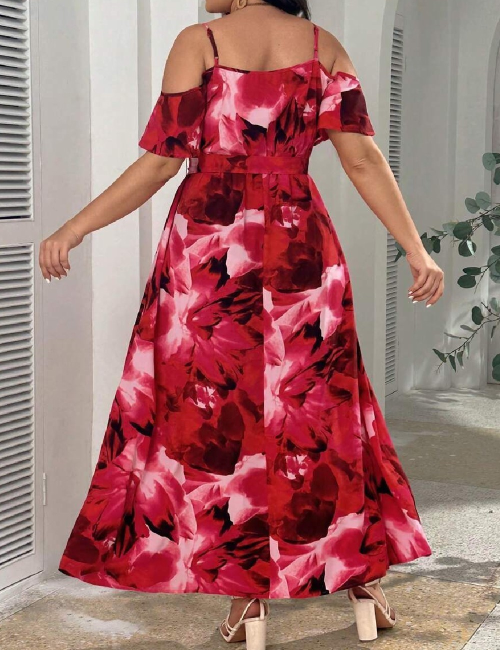 Rochie lunga SHEIN CURVE, roz - 1 | YEO