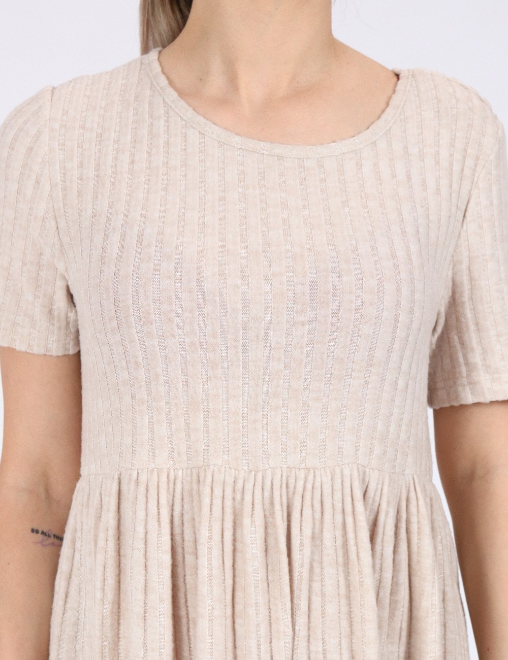 Rochie scurta SHEIN, crem - 1 | YEO