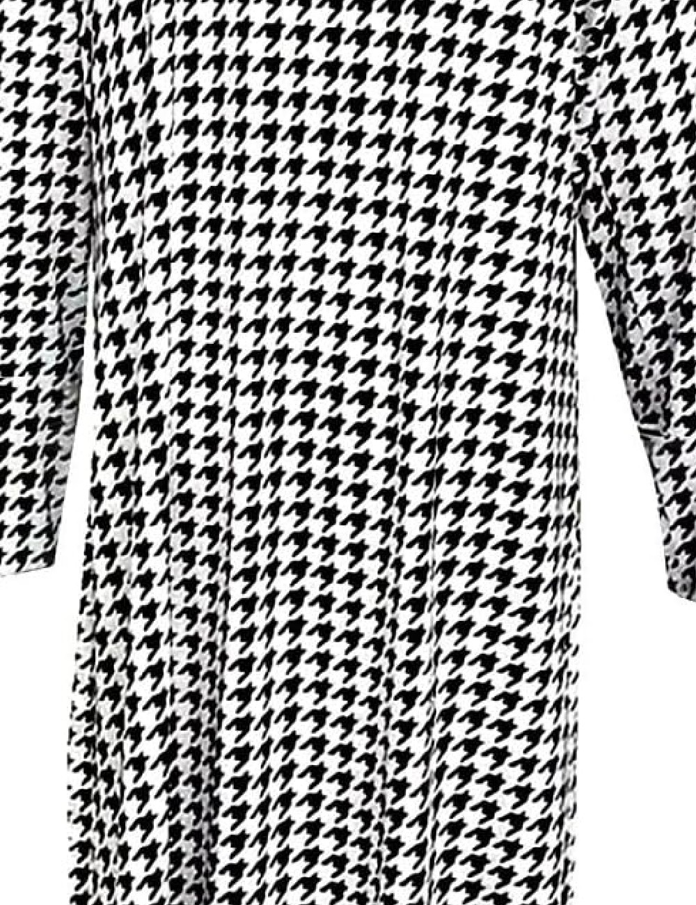 Cardigan SHEIN CURVE, alb/negru - 1 | YEO