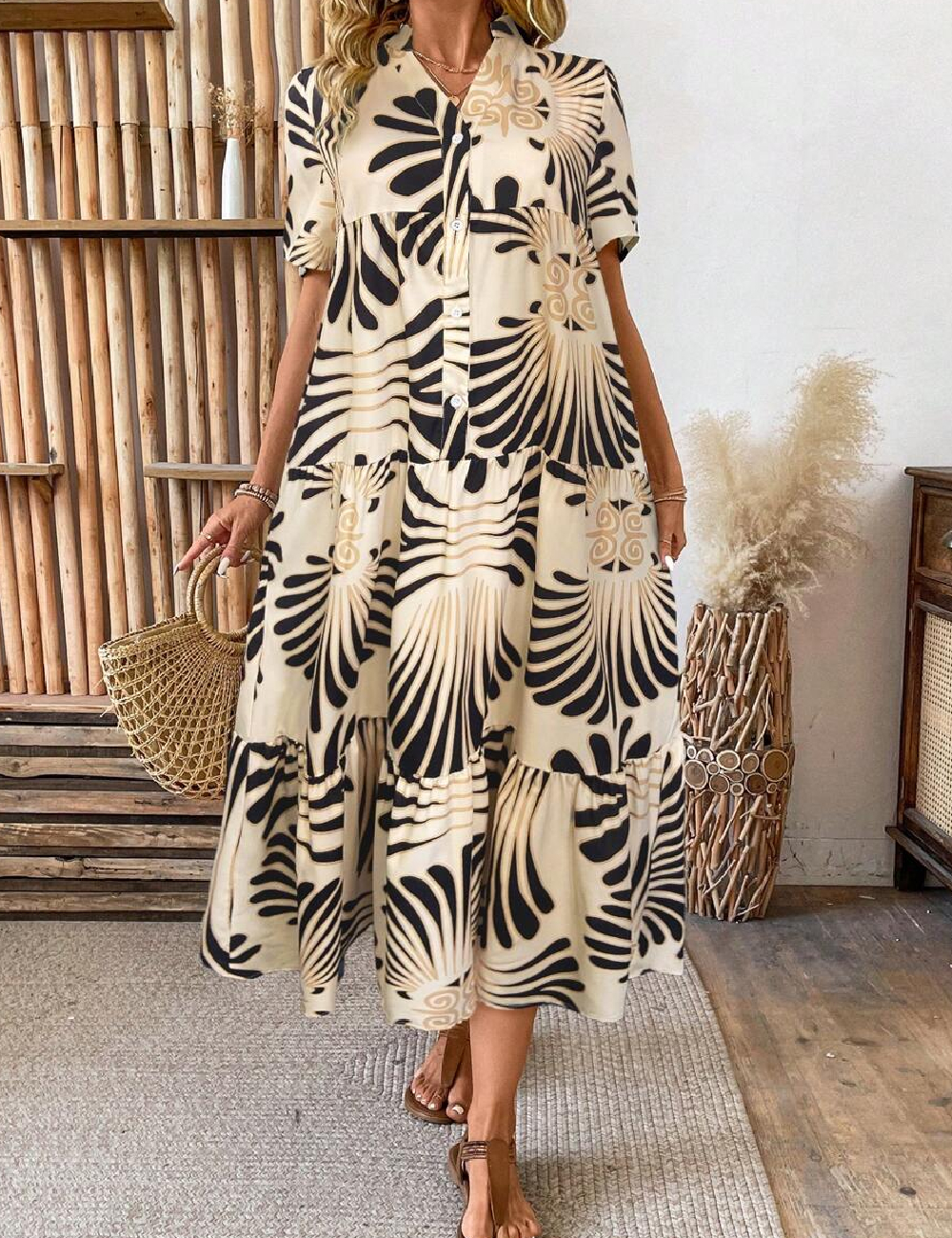 Rochie medie SHEIN, crem