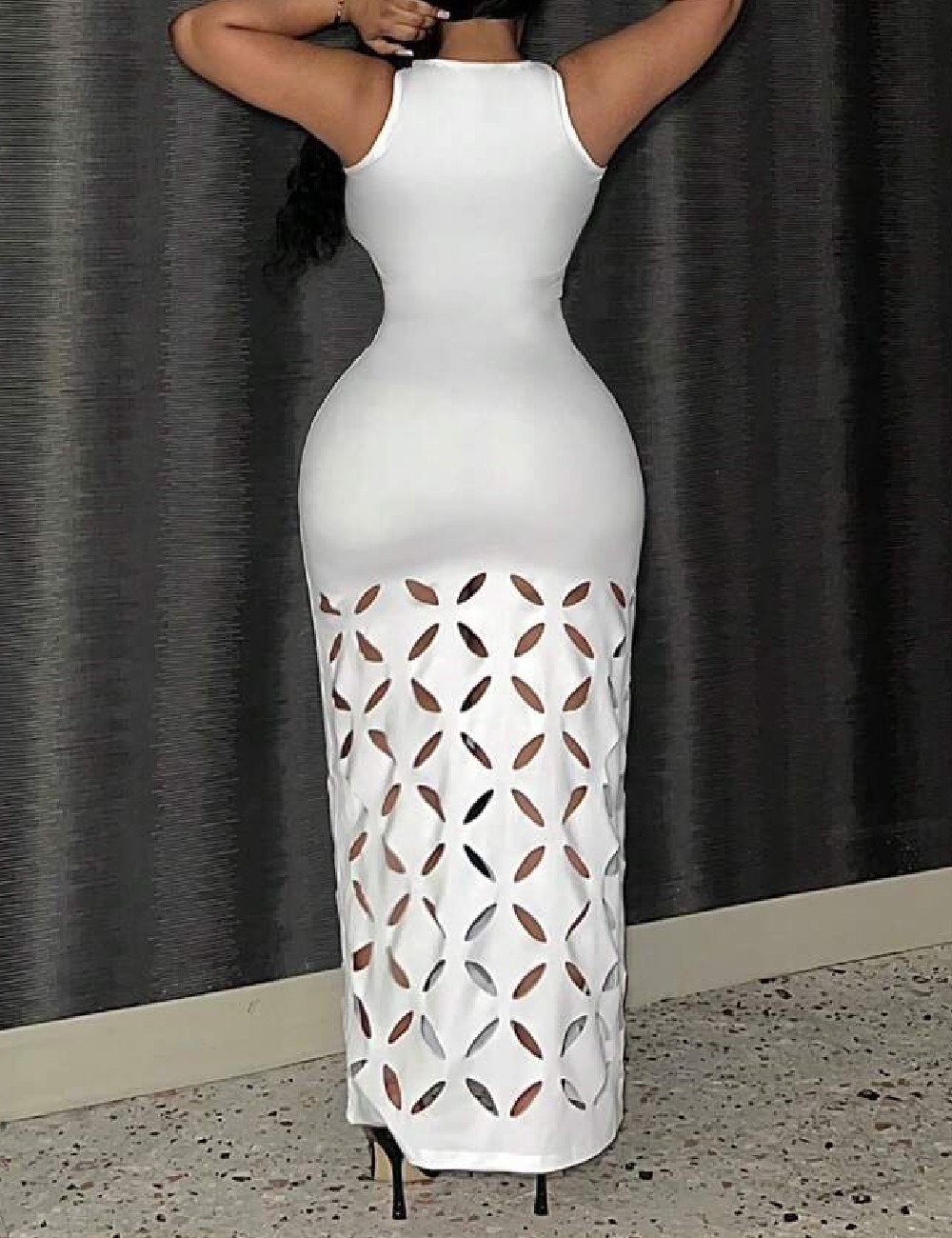 Rochie lunga SHEIN CURVE, alb - 1 | YEO