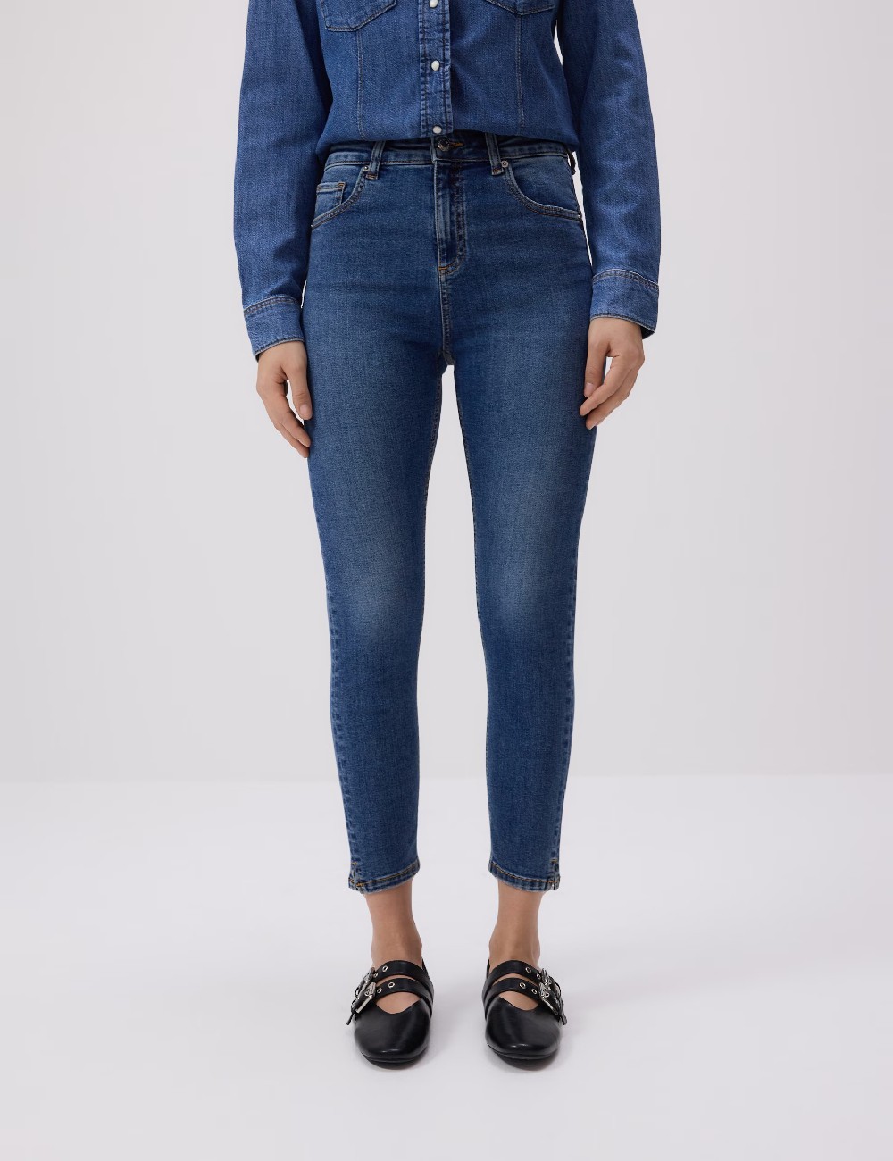 Blugi Reserved, bleumarin - 1 | YEO