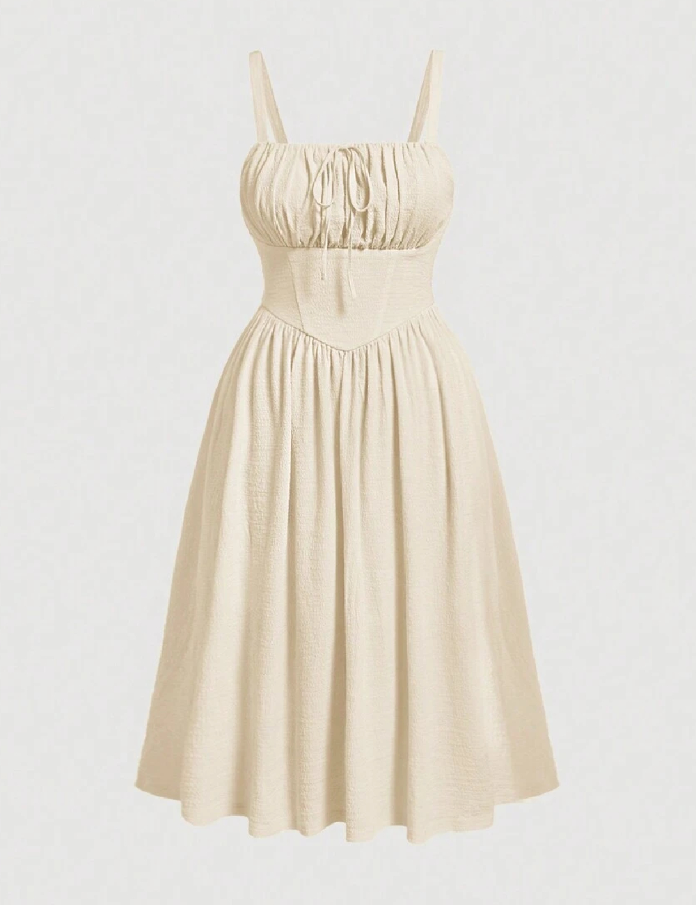 Rochie medie SHEIN CURVE, crem