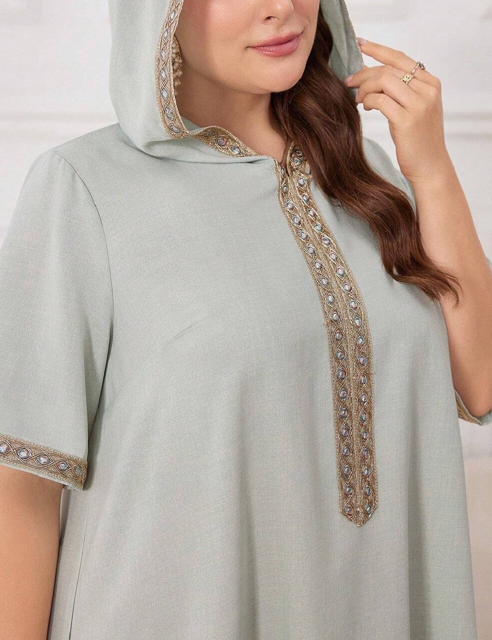 Rochie lunga SHEIN CURVE, verde - 1 | YEO