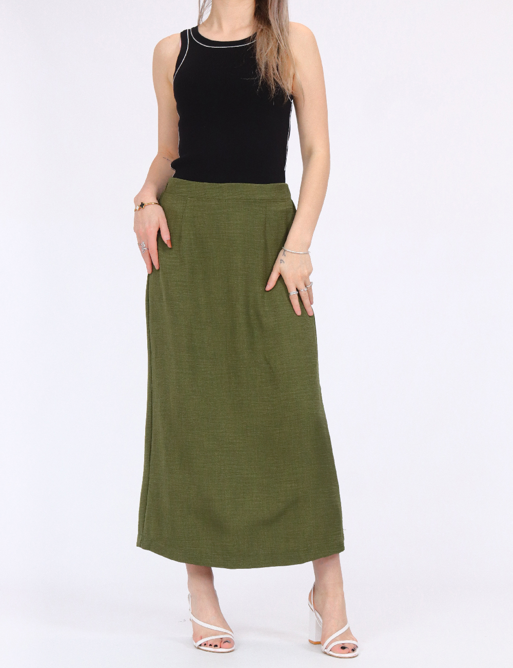 Fusta Vero Moda, verde