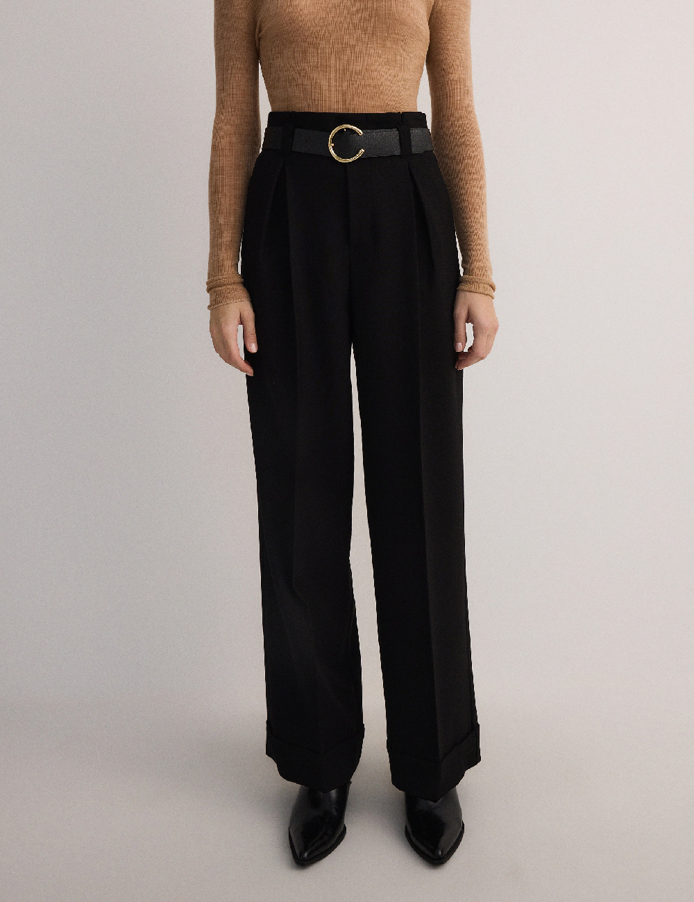 Pantaloni Reserved, negru