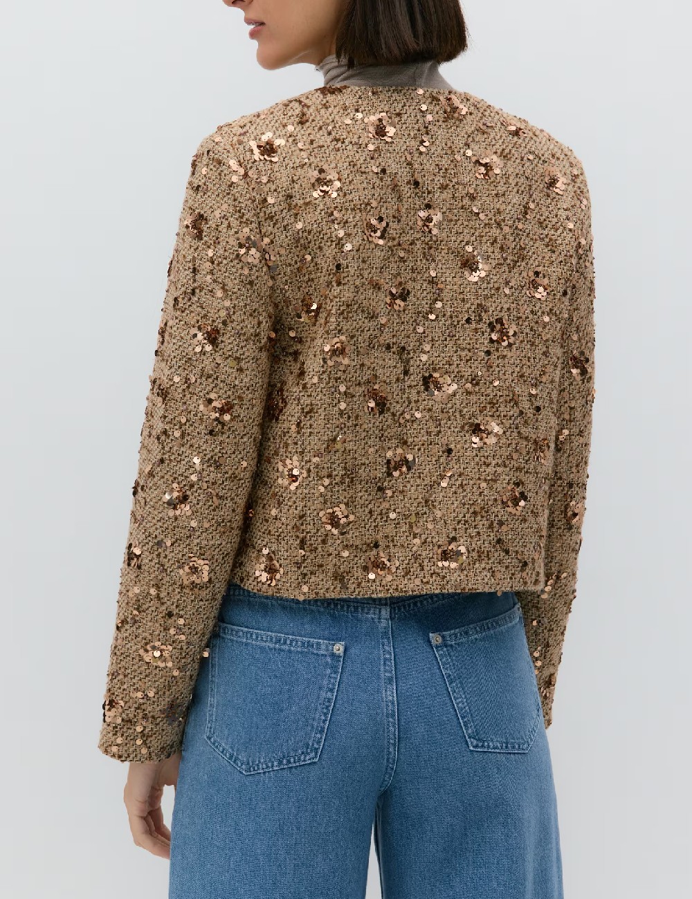 Blazer Reserved, maro deschis - 1 | YEO