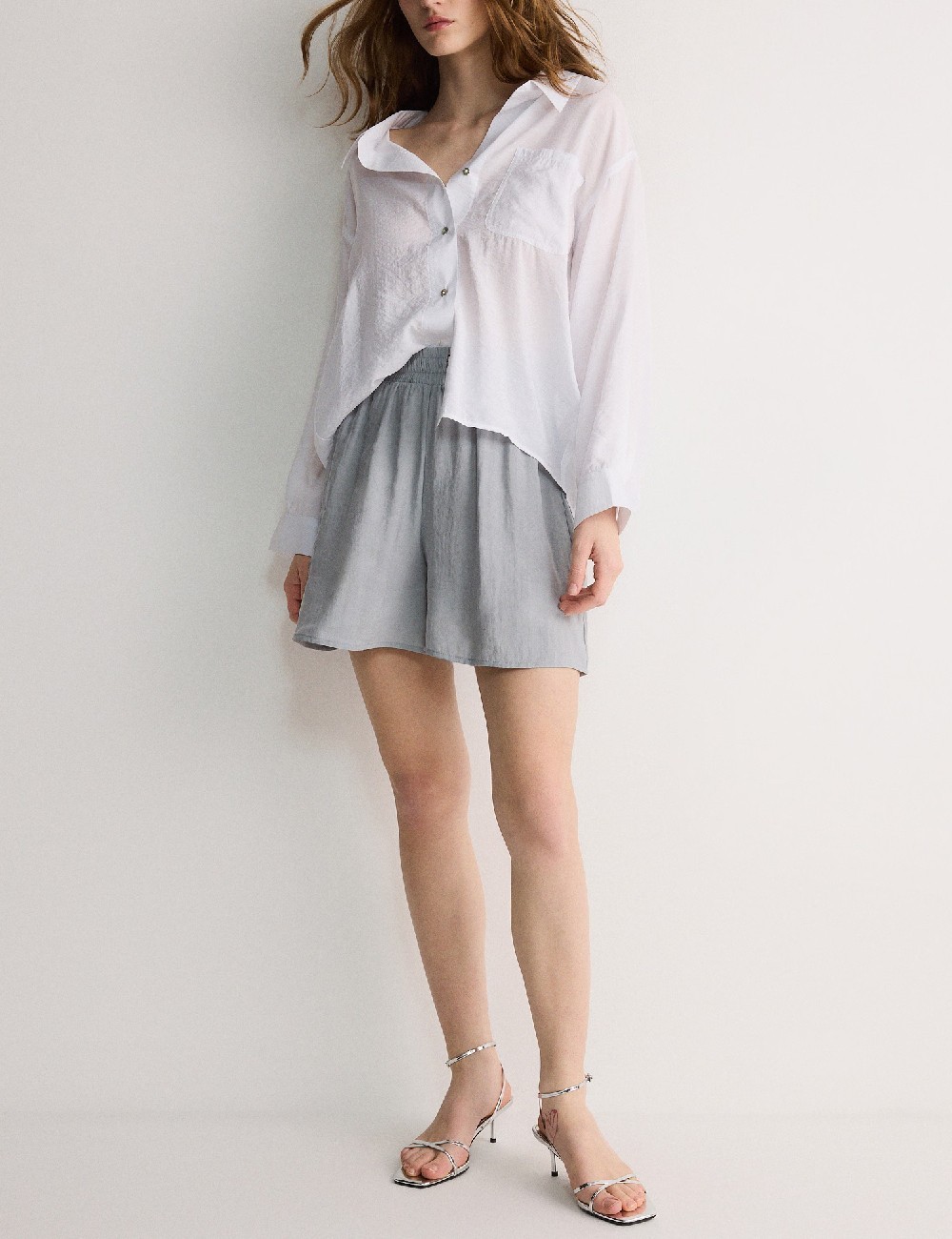Pantaloni scurti Reserved, gri - 1 | YEO