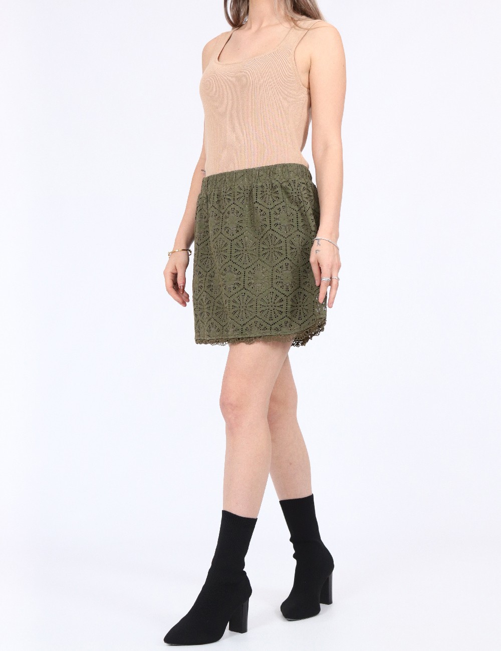 Fusta Vero Moda, verde - 1 | YEO