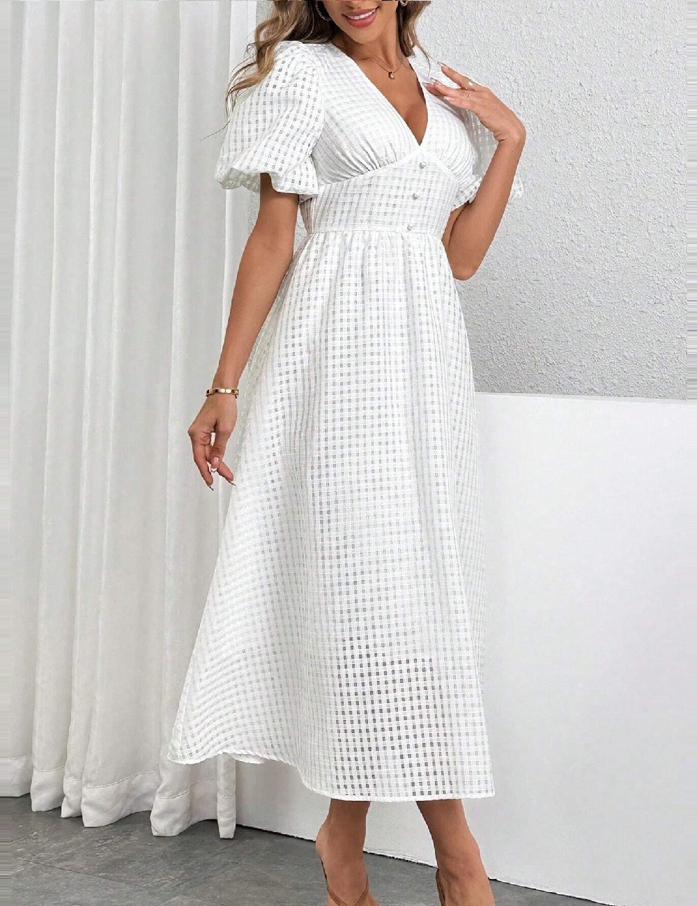 Rochie lunga SHEIN, alb - 1 | YEO