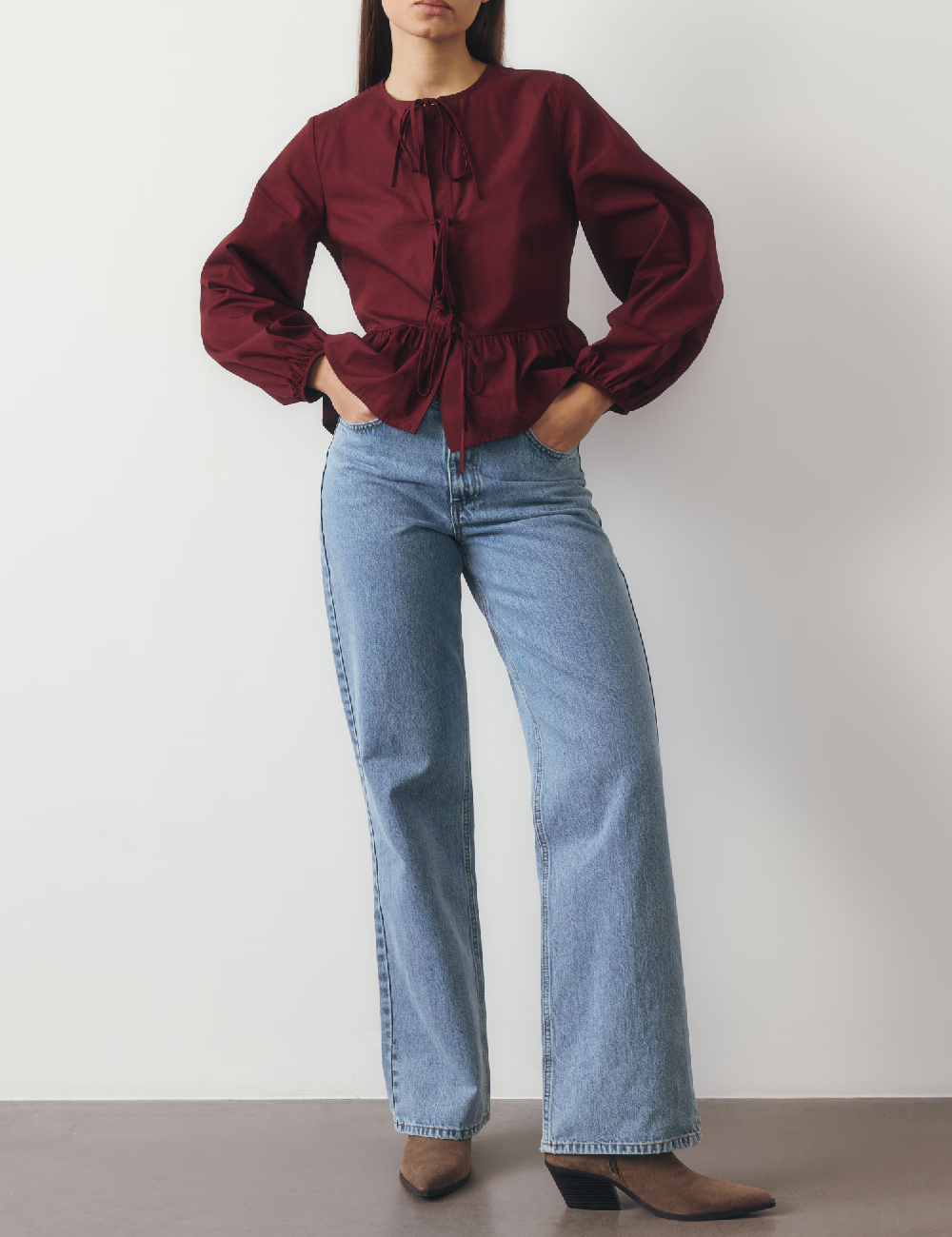 Bluza Reserved, visiniu
