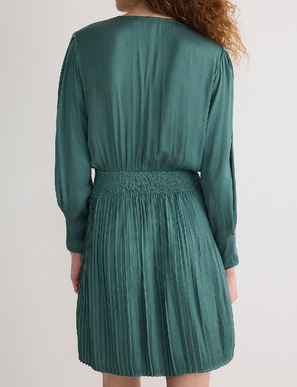 Rochie scurta Reserved, verde - 1 | YEO