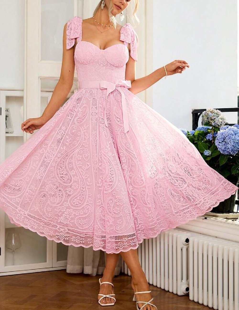 Rochie medie SHEIN, roz - 1 | YEO