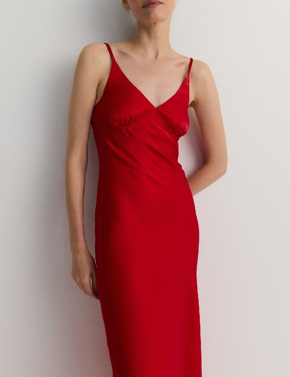 Rochie medie Reserved, rosu - 1 | YEO