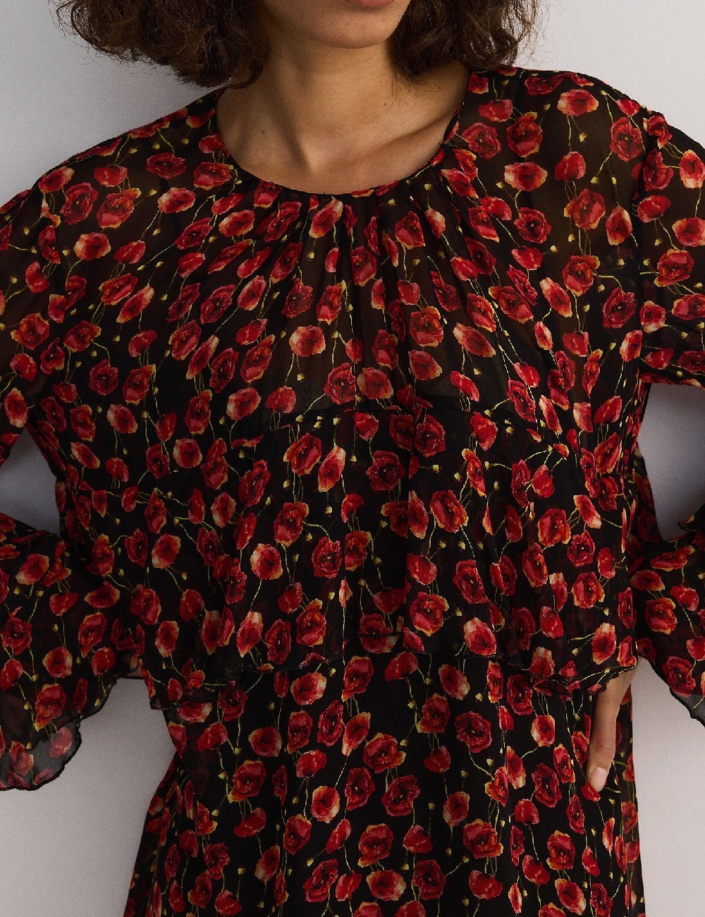 Rochie scurta Reserved, floral print - 1 | YEO