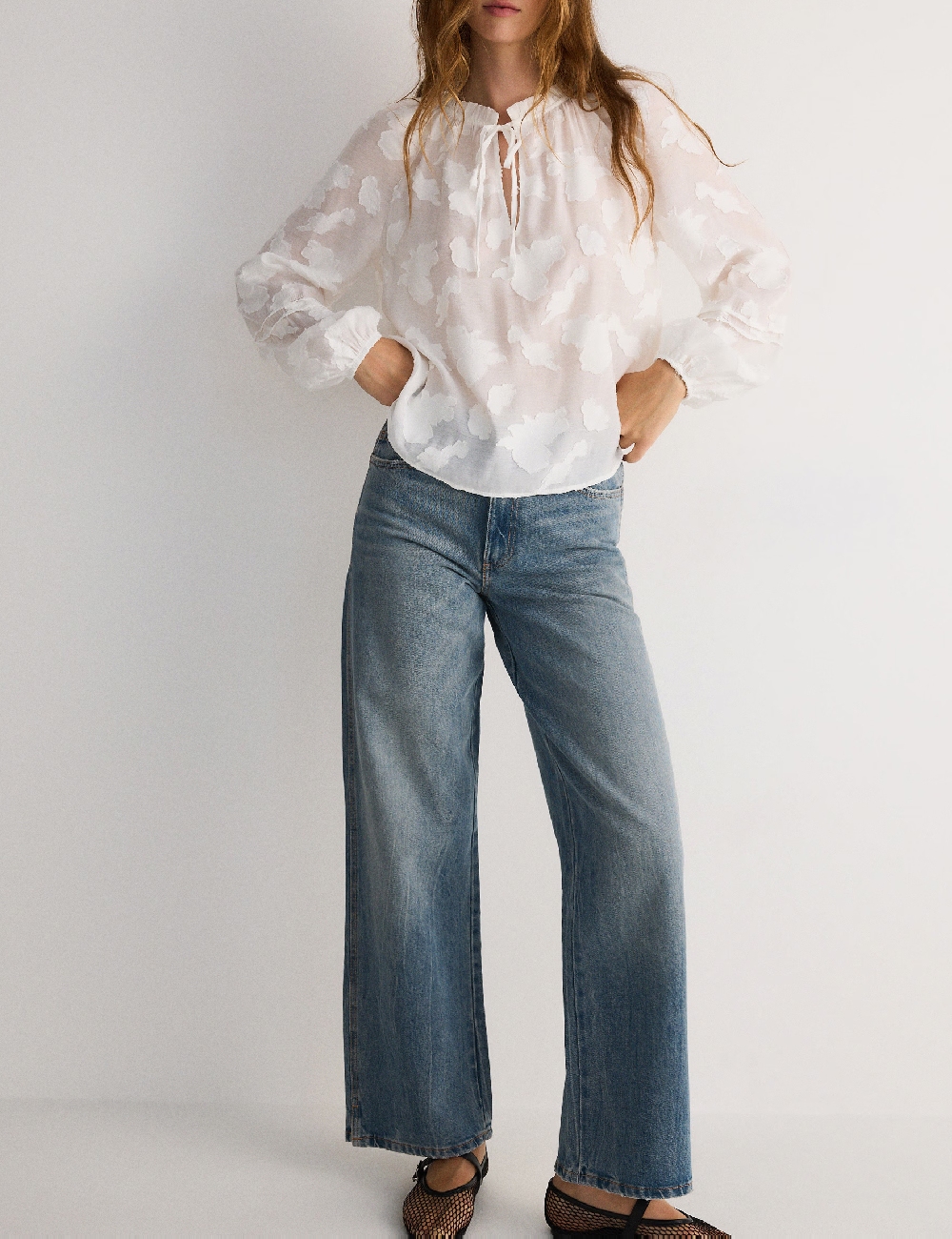 Bluza Reserved, alb