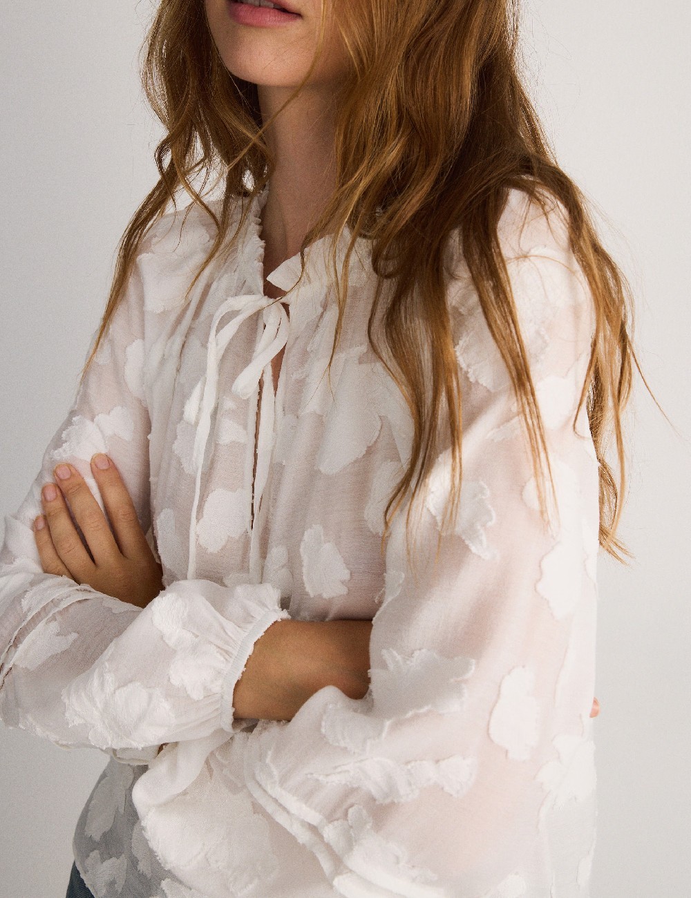 Bluza Reserved, alb - 1 | YEO