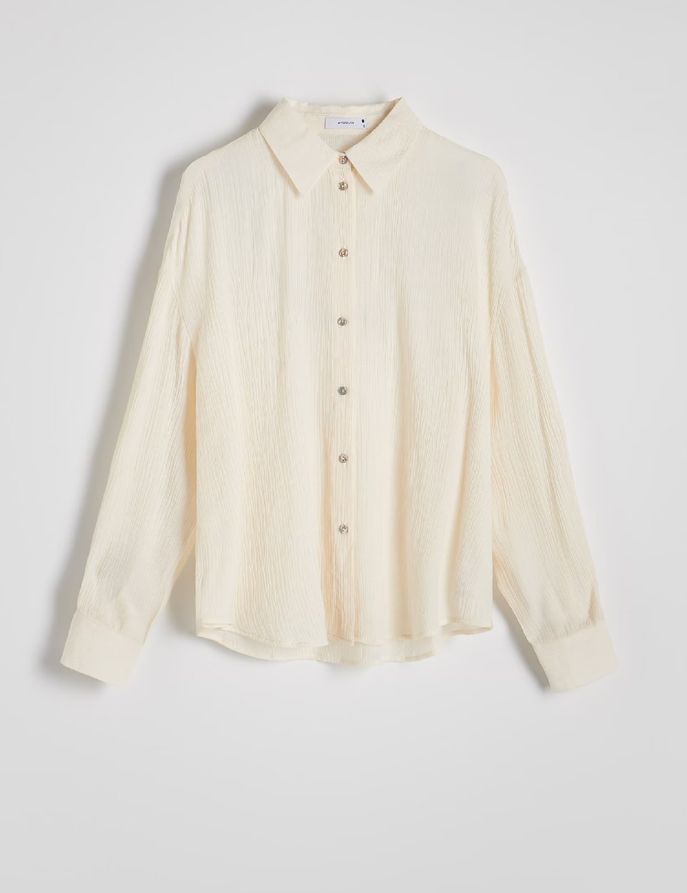 Camasa Oversize Reserved, crem - 1 | YEO