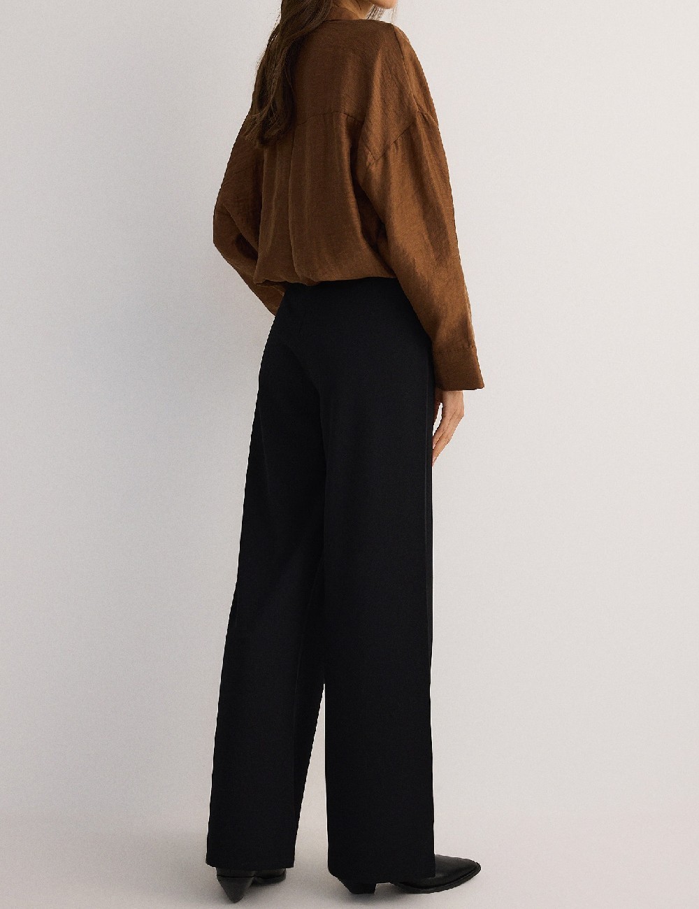 Pantaloni Reserved, negru - 1 | YEO