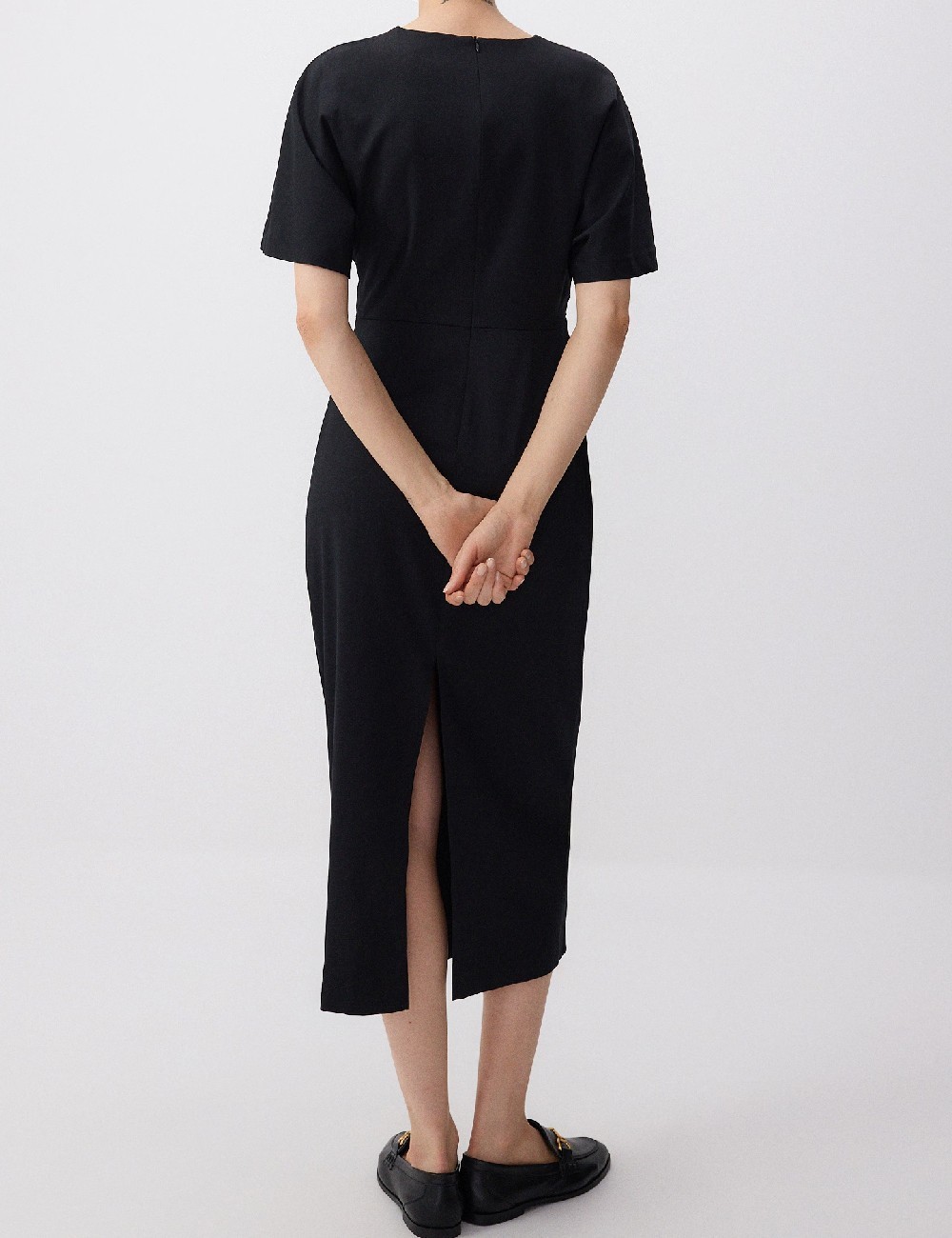 Rochie medie Reserved, negru - 1 | YEO