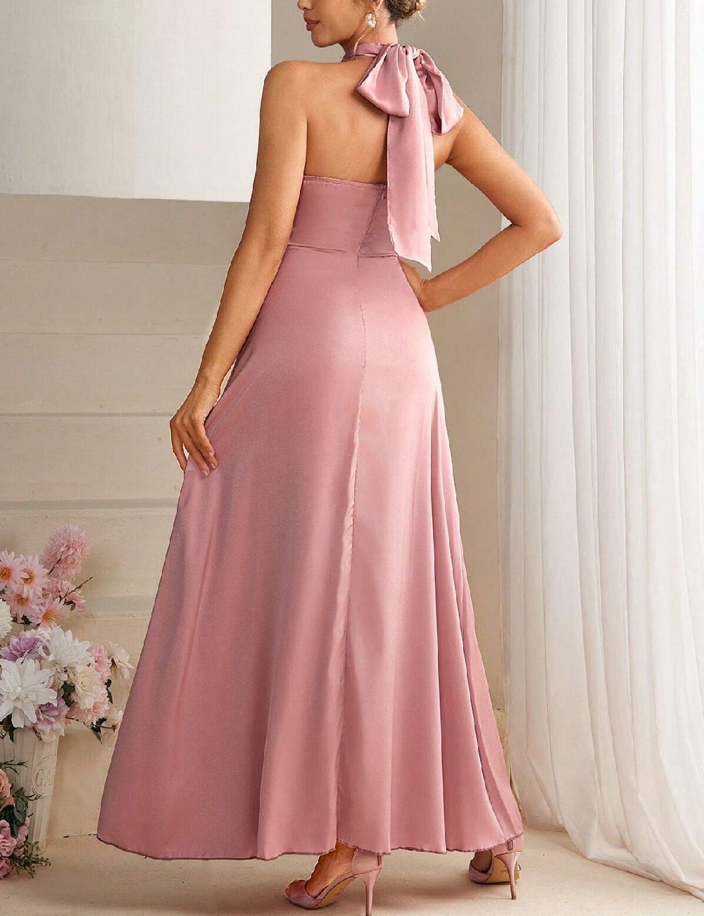 Rochie lunga SHEIN, roz - 1 | YEO