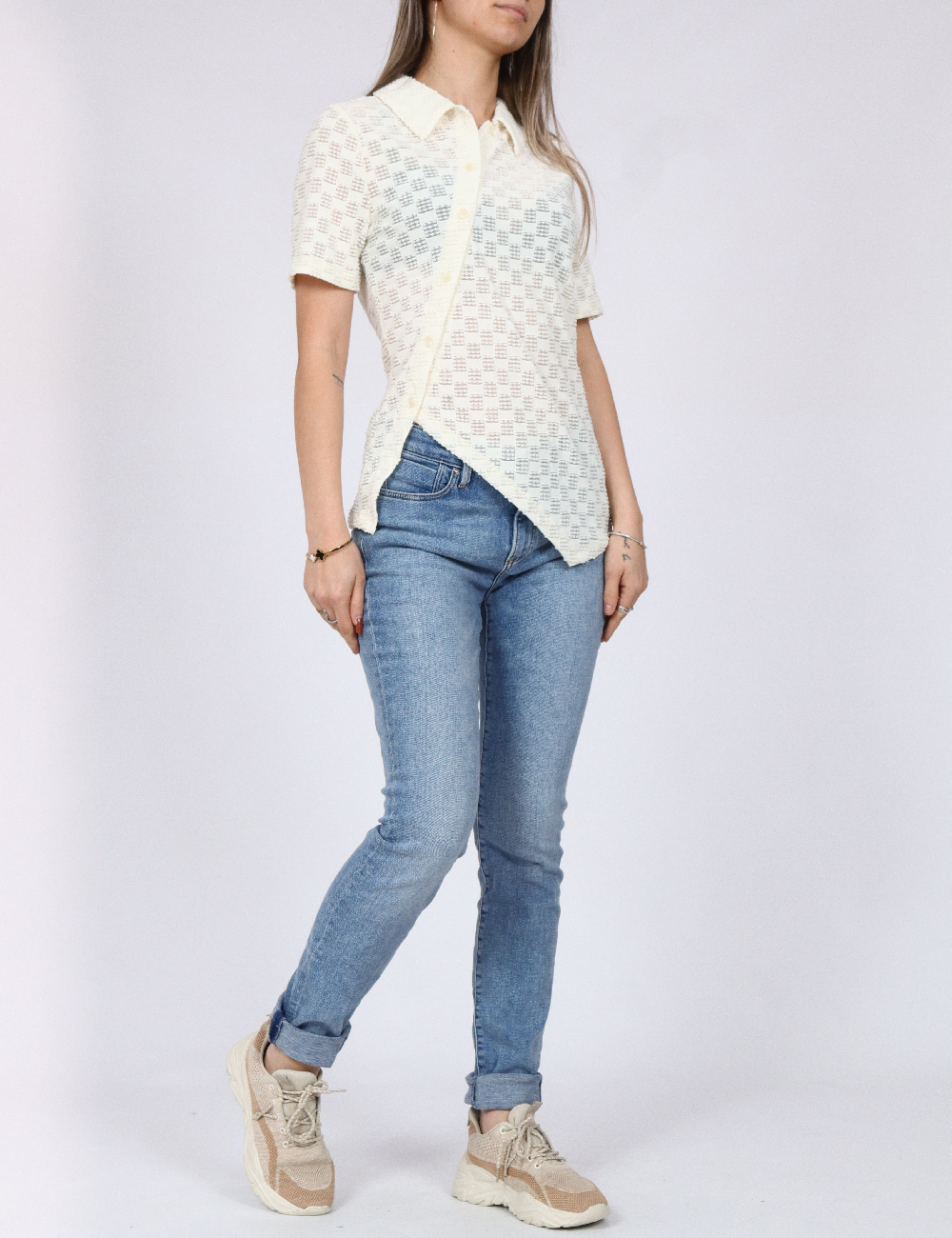 Tricou Vero Moda, crem