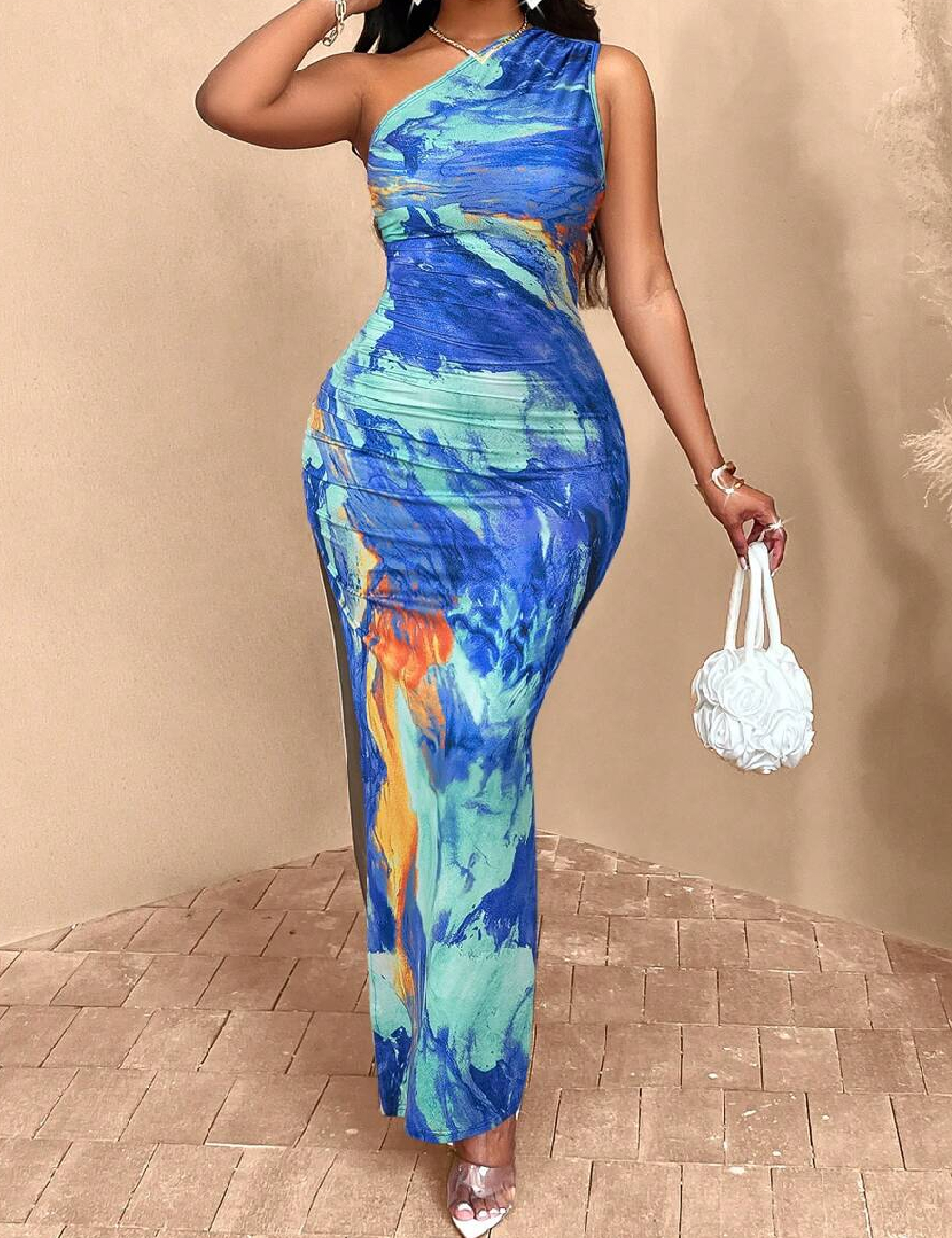 Rochie lunga SHEIN, albastru