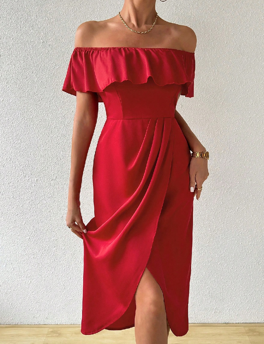 Rochie medie SHEIN, rosu