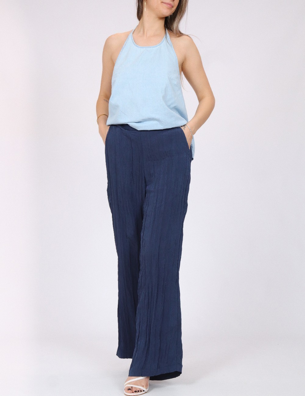Pantaloni Vero Moda, bleumarin - 1 | YEO