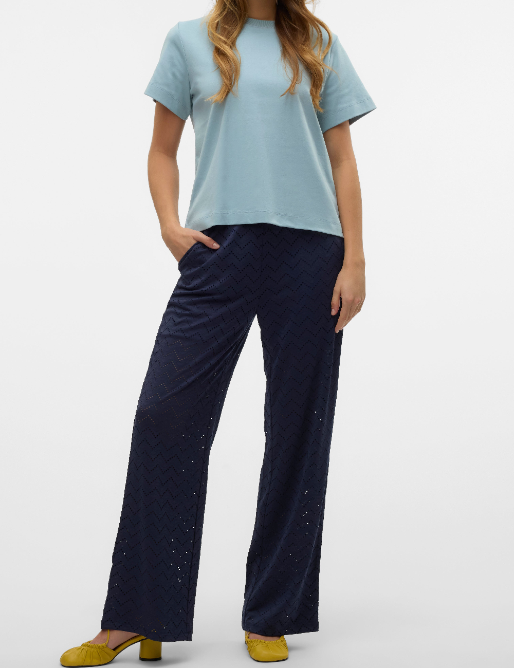 Pantaloni Vero Moda, bleumarin