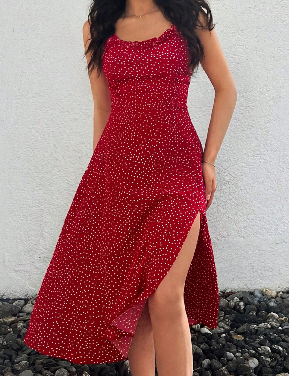 Rochie medie SHEIN, rosu
