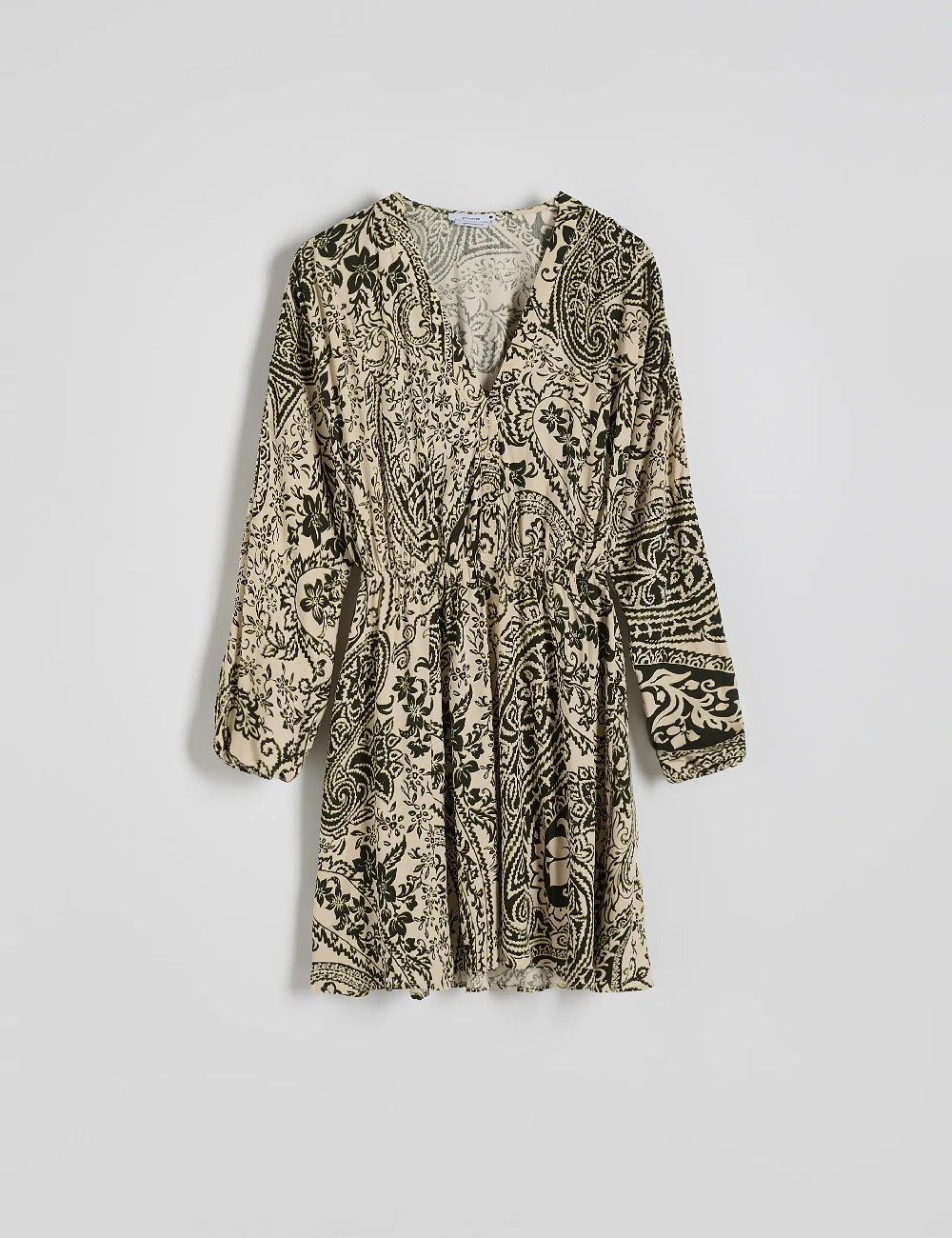 Rochie scurta Reserved, verde - 1 | YEO